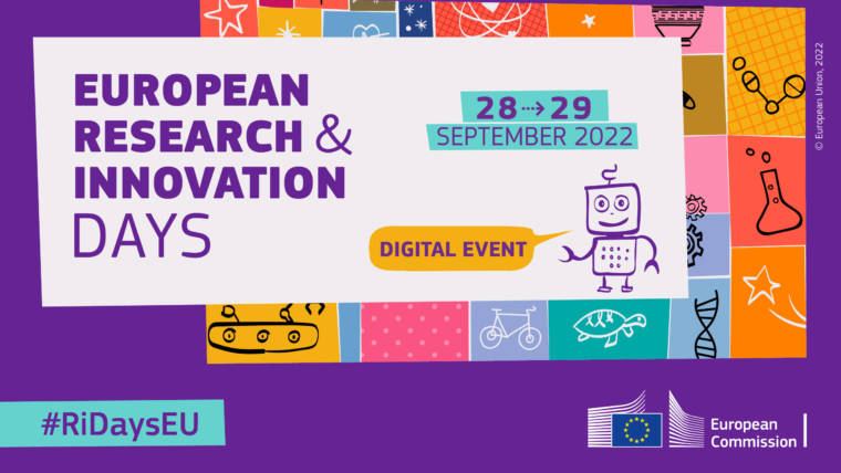 Teksti "European Research & Innovation Days 2022"