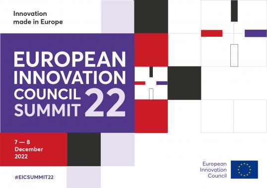 Kuvituskuva. Teksti "European Innovation Council Summit 22".